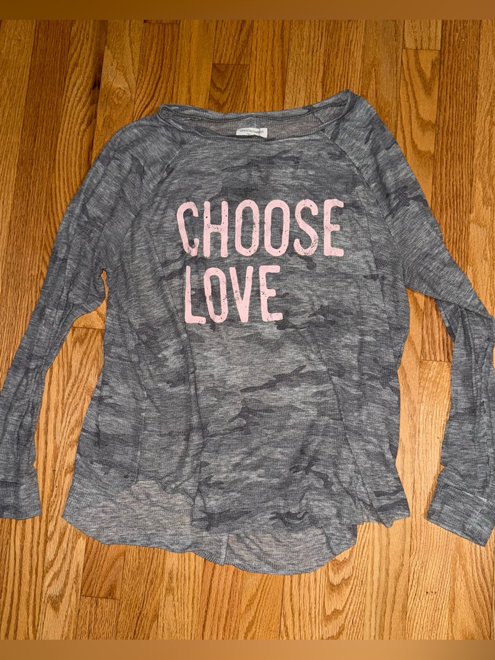 Long Sleeve Camo Shirt XL